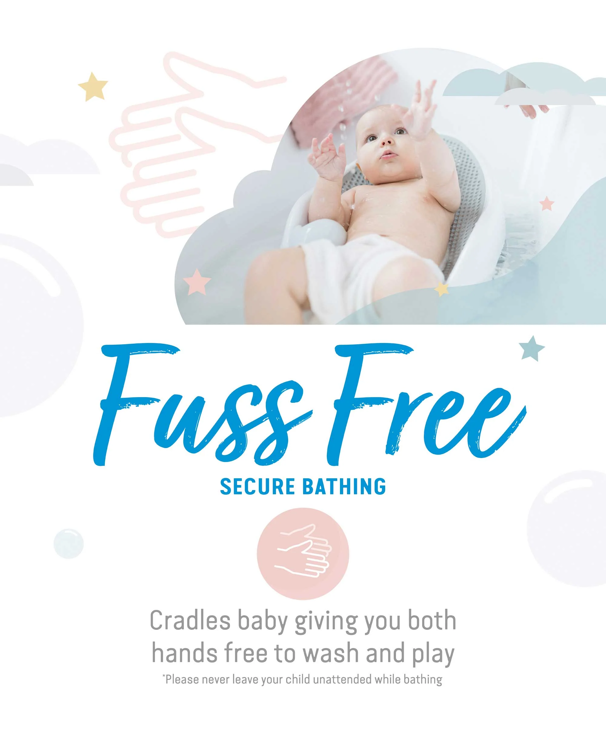 Angelcare Soft Touch Baby Bath Support - Grey - Image 12