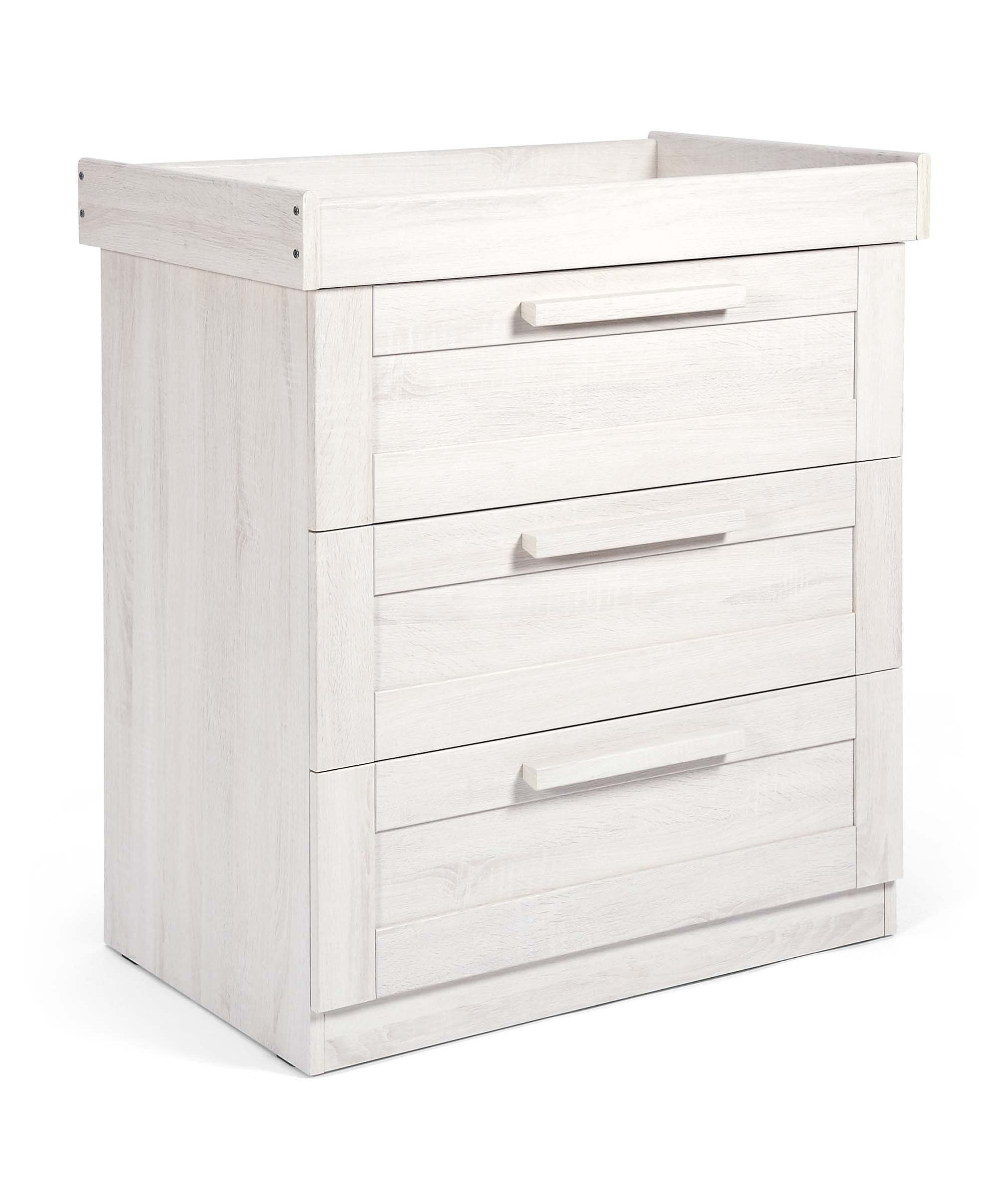 Atlas 3 Drawer Dresser & Changing Unit - Nimbus White - Image 5