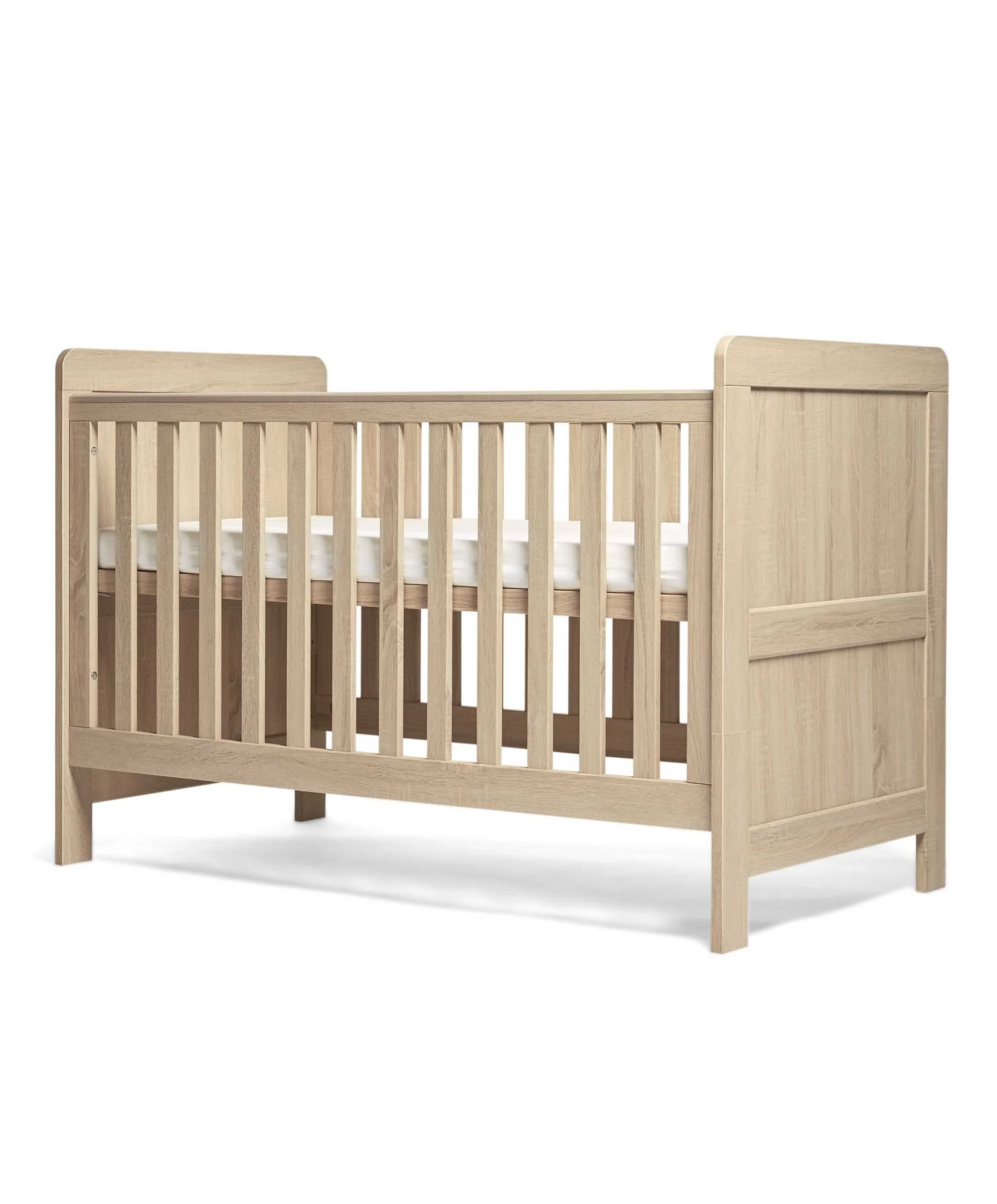 Atlas 3 Piece Cotbed Range with Dresser Changer & Wardrobe - Light Oak - Image 11