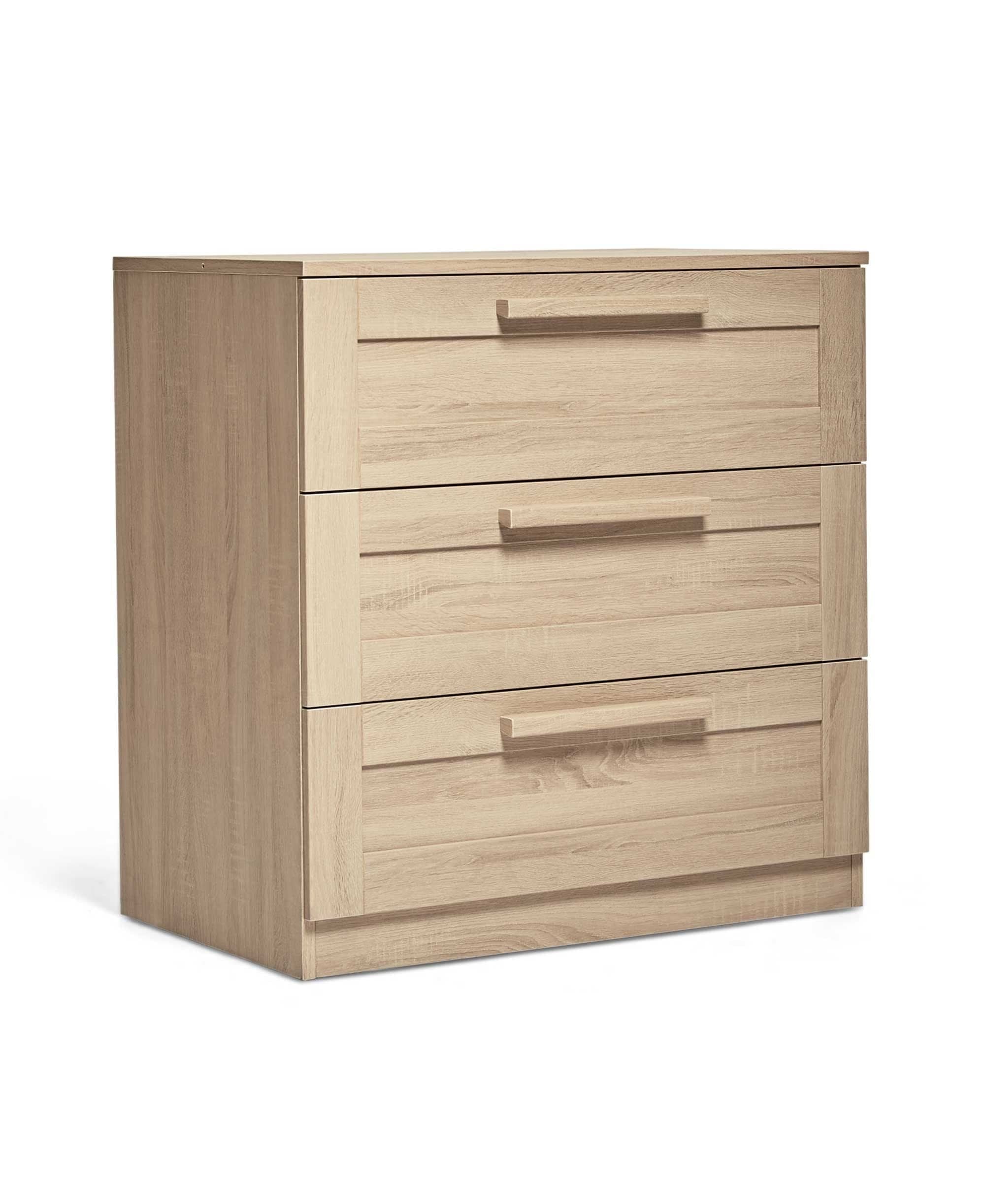 Atlas 3 Piece Cotbed Range with Dresser Changer & Wardrobe - Light Oak - Image 13