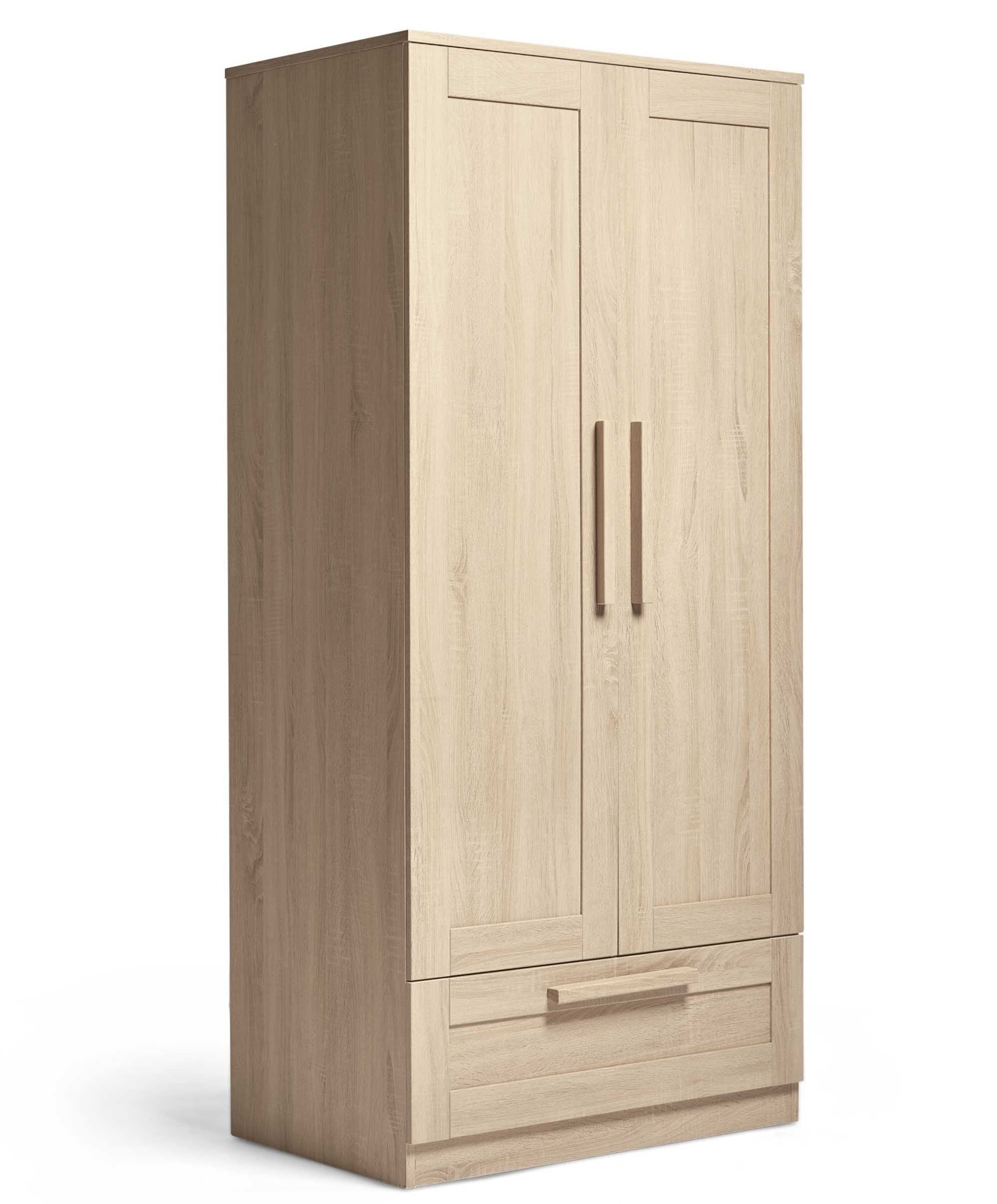 Atlas 3 Piece Cotbed Range with Dresser Changer & Wardrobe - Light Oak - Image 14