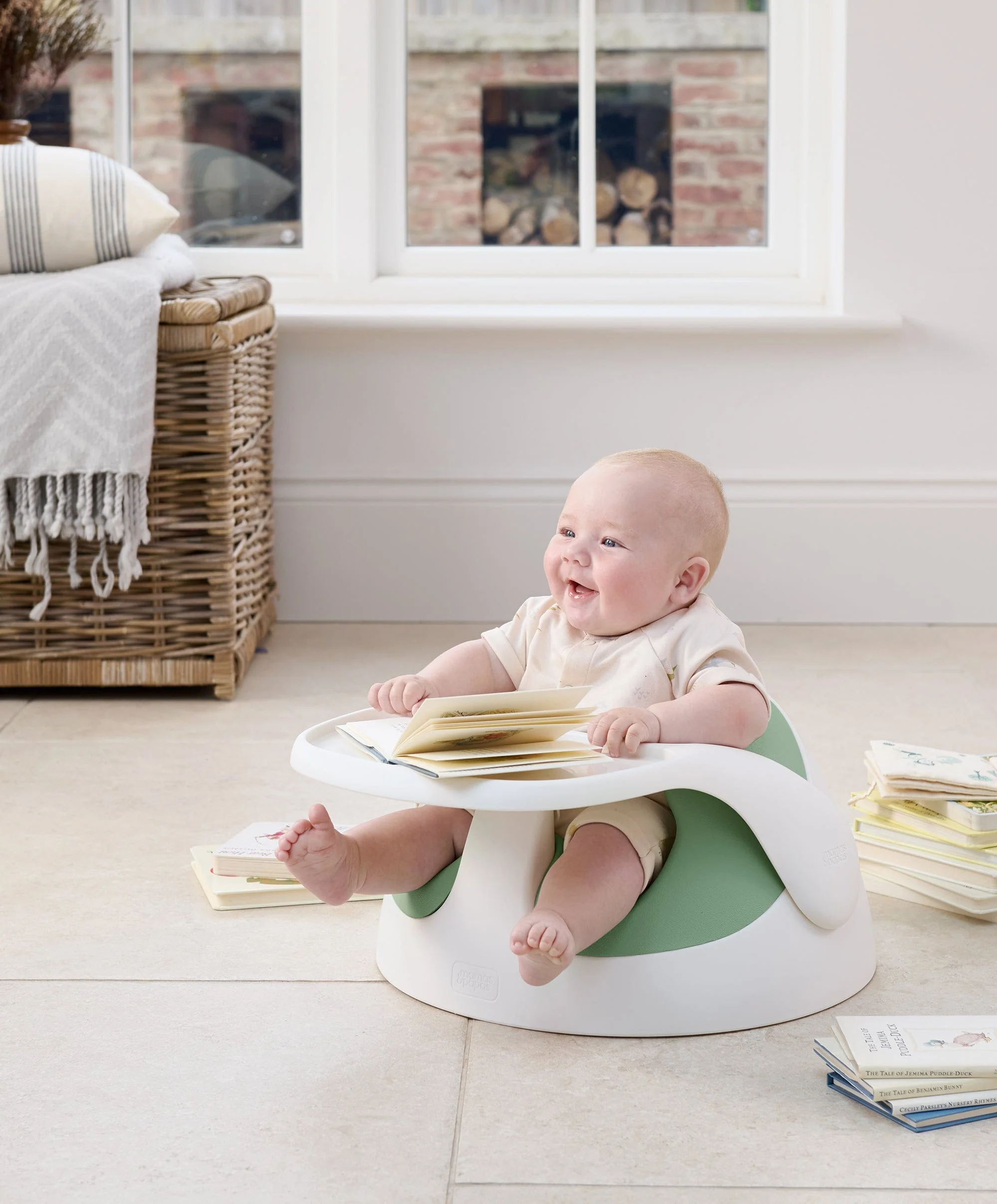 Snug Floor Seat with Activity Tray - Eucalyptus - Image 10