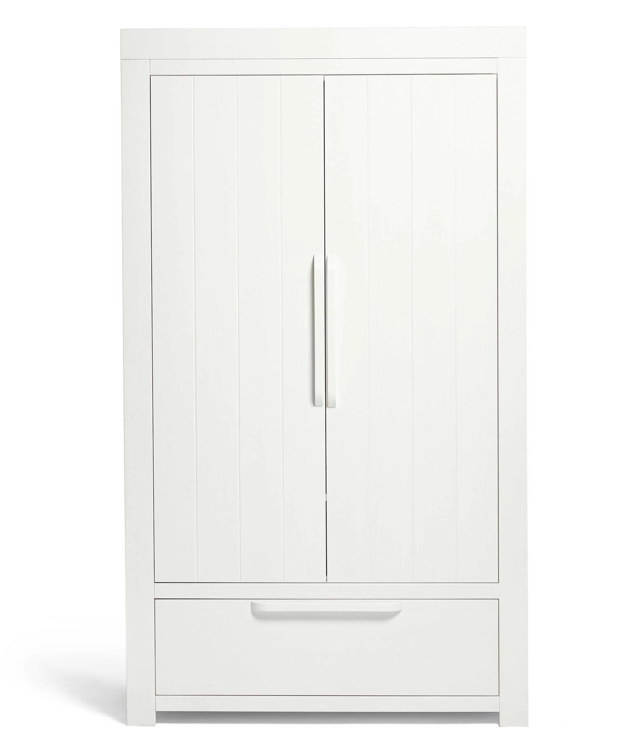 Franklin 3 Piece Cotbed Range with Dresser Changer & Double Wardrobe - White Wash - Image 10