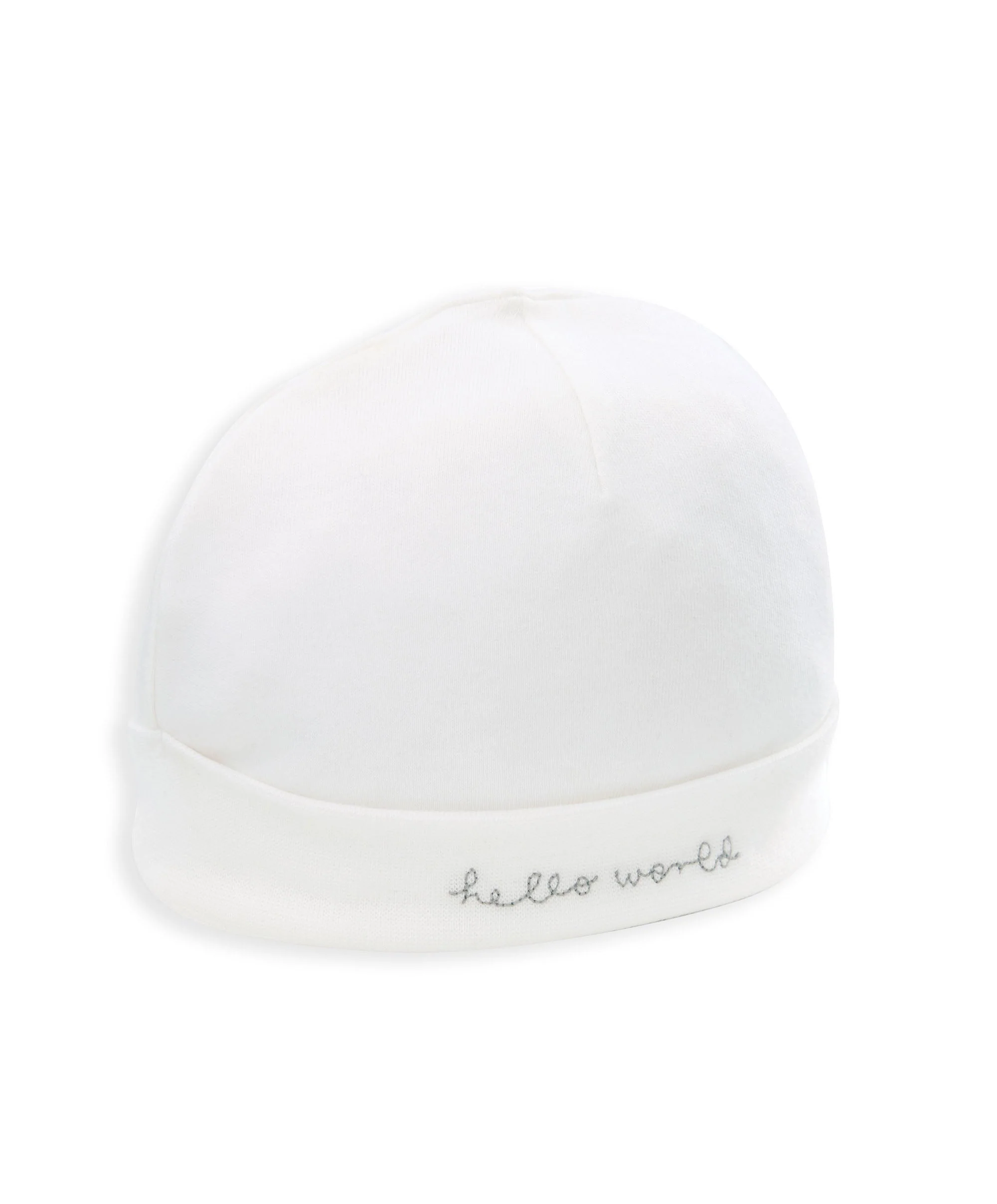 Hello World Hat & Booties - White - Image 3